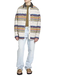 Duncan Striped Wool-Blend Jacket