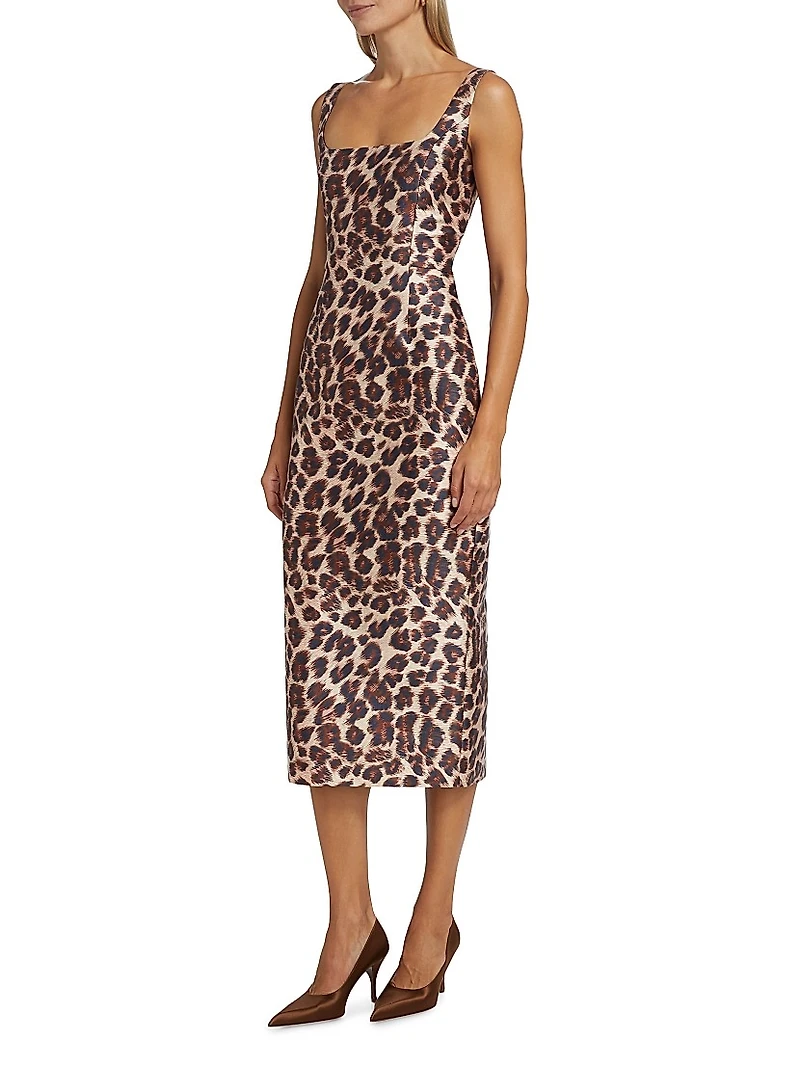 Cressida Animal Print Midi-Dress