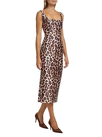 Cressida Animal Print Midi-Dress