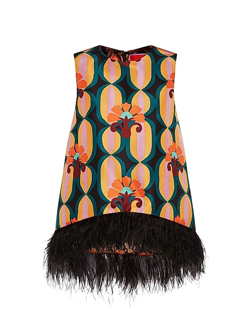 La Scala Top with Feathers