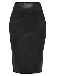 Claude Stretch Leather Skirt