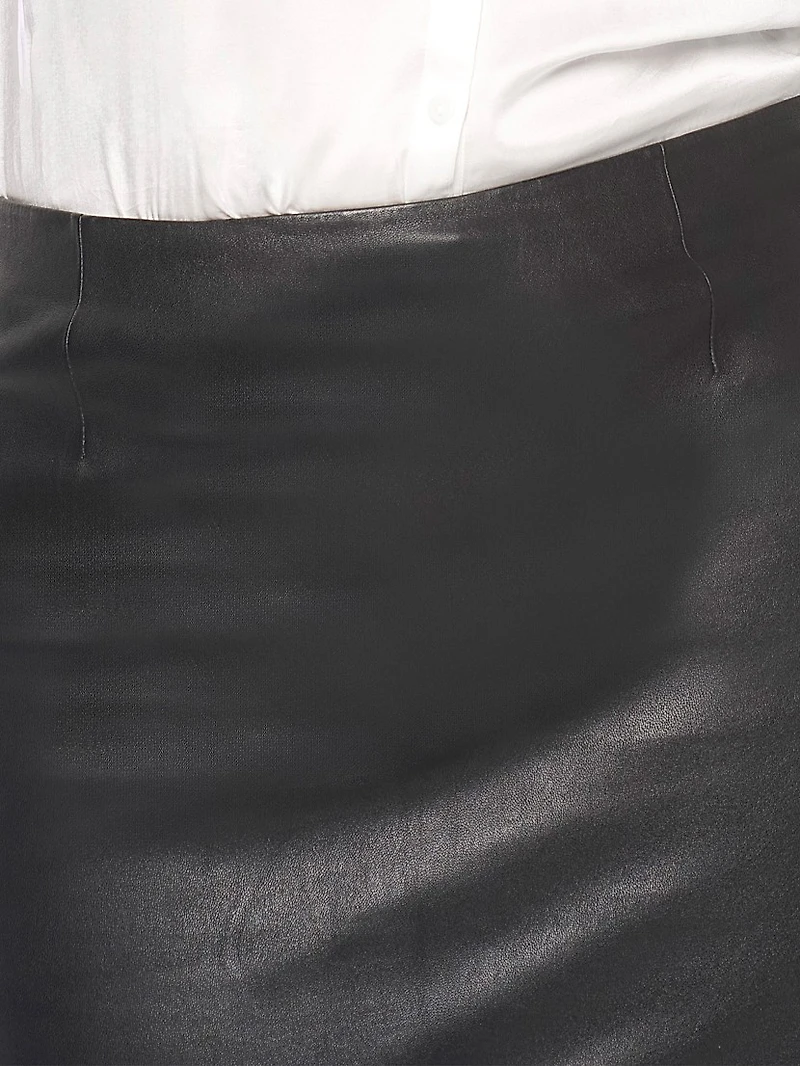 Claude Stretch Leather Skirt