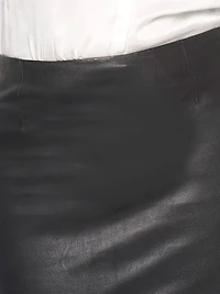 Claude Stretch Leather Skirt