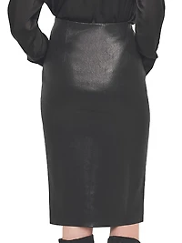 Claude Stretch Leather Skirt