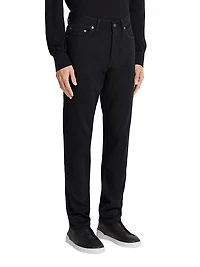 Rinse-Washed Stretch Cotton Roccia Jeans
