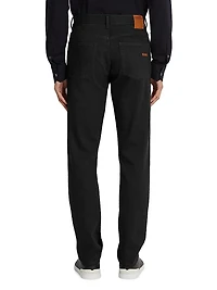 Rinse-Washed Stretch Cotton Roccia Jeans