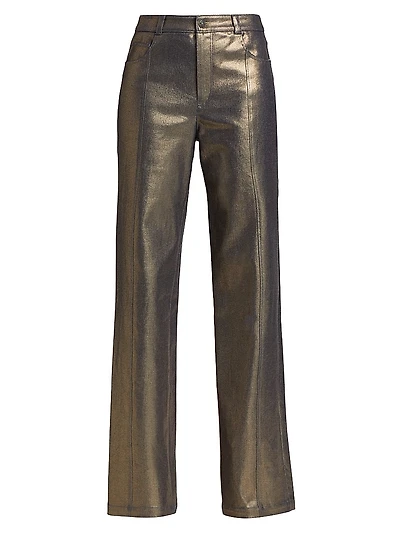 Francine Coated Straight Pants