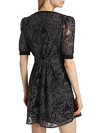 Jamie Paisley Tulle Minidress