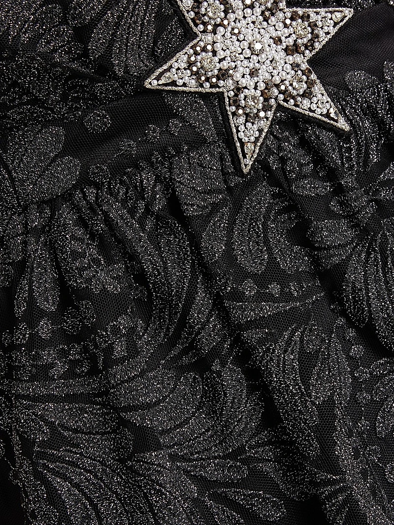 Jamie Paisley Tulle Minidress