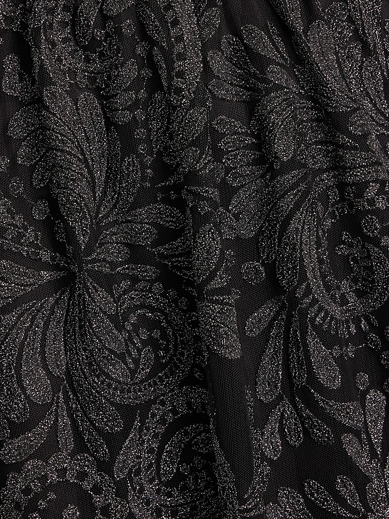 Rachel Paisley Tulle Maxi Dress