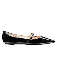 Emilia Patent Leather Mary Jane Flats
