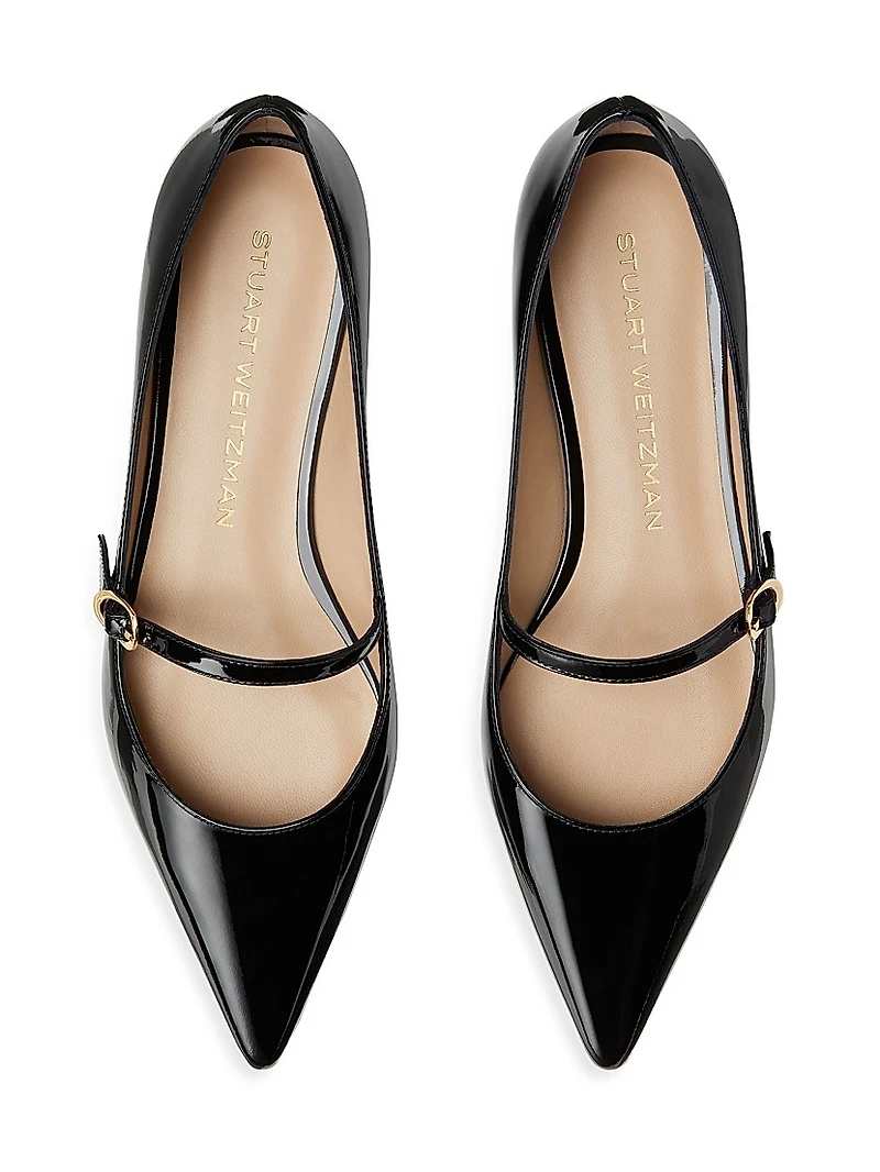 Emilia Patent Leather Mary Jane Flats