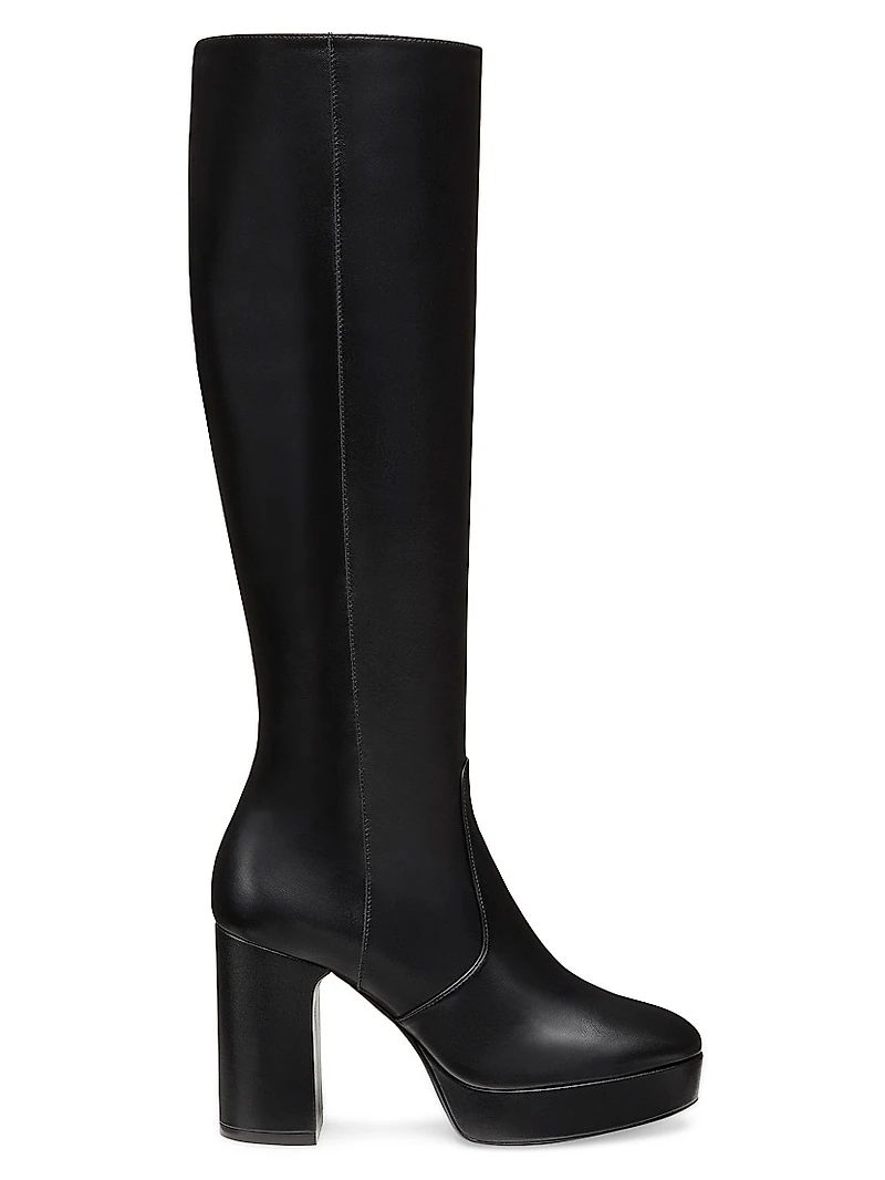 Dayna 100MM Leather Platform Boots