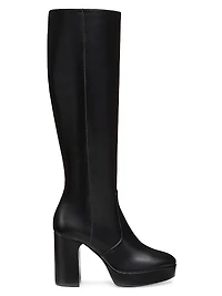 Dayna 100MM Leather Platform Boots