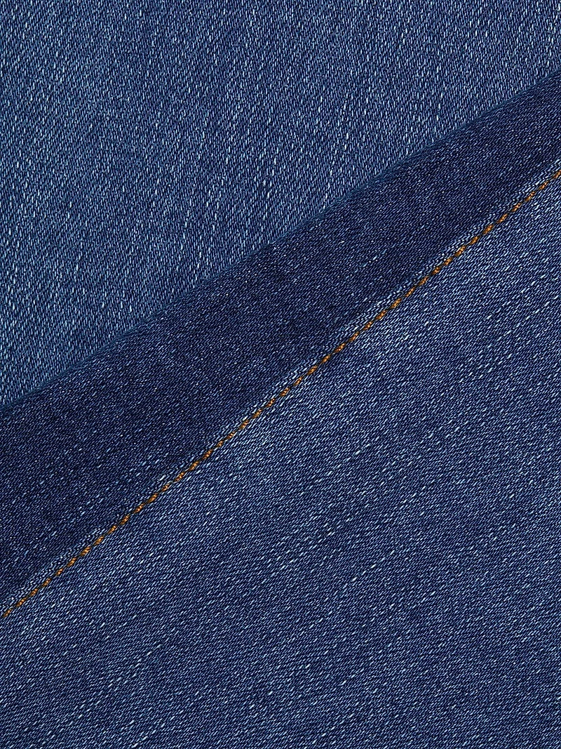 Le Easy Flare Raw Fray High-Rise Stretch Jeans