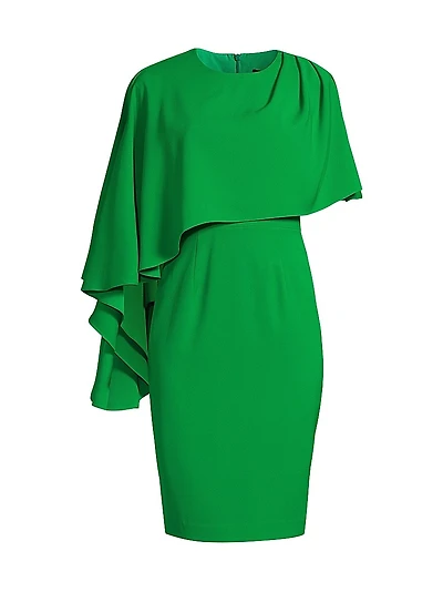 Rayna Sheath Capelet Midi-Dress