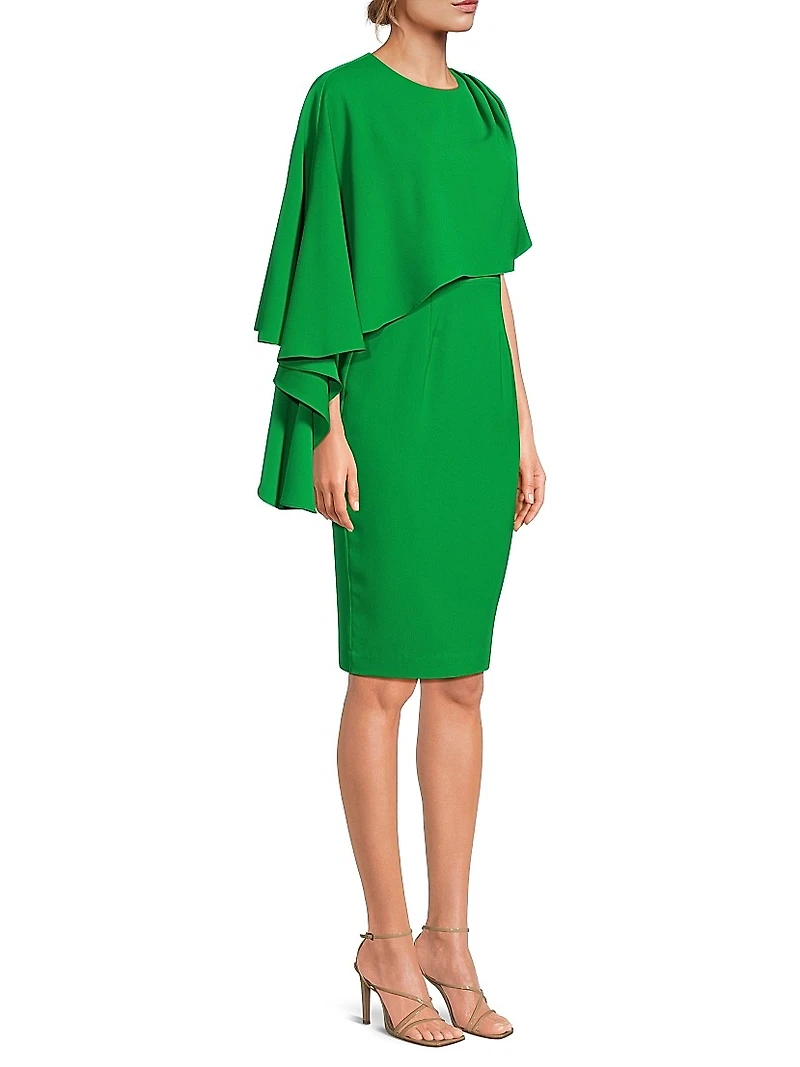 Rayna Sheath Capelet Midi-Dress