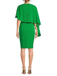 Rayna Sheath Capelet Midi-Dress