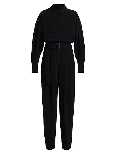 Rochelle Leather Patch Jumpsuit