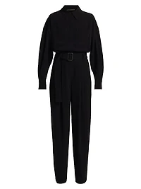 Rochelle Leather Patch Jumpsuit