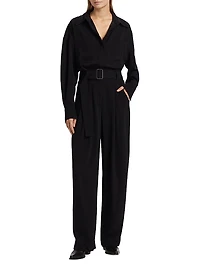 Rochelle Leather Patch Jumpsuit