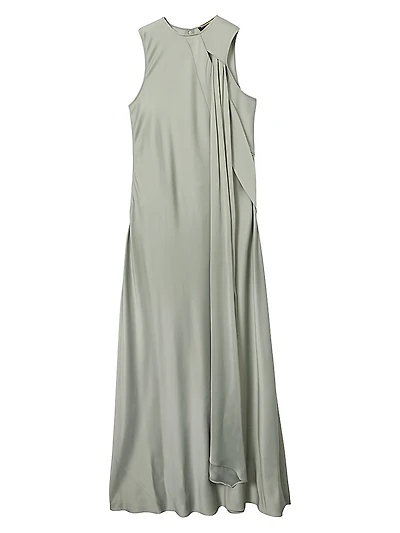 Quincy Draped Sleeveless Maxi Dress