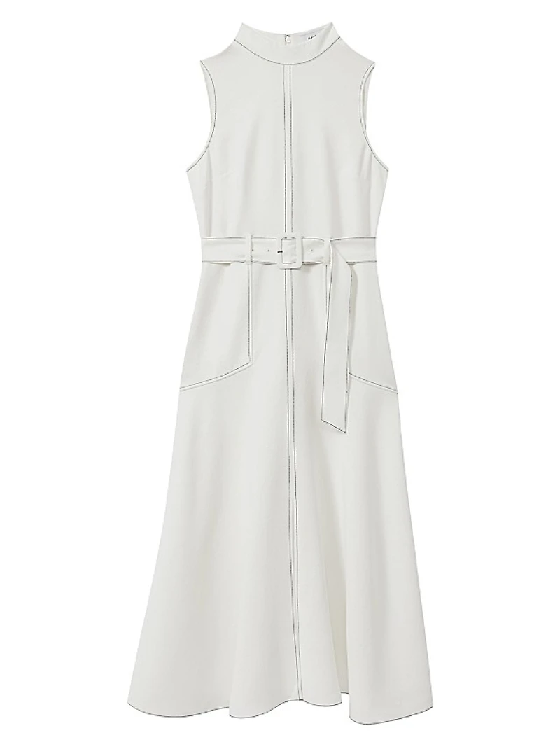 Thora Belted Midi-Dress