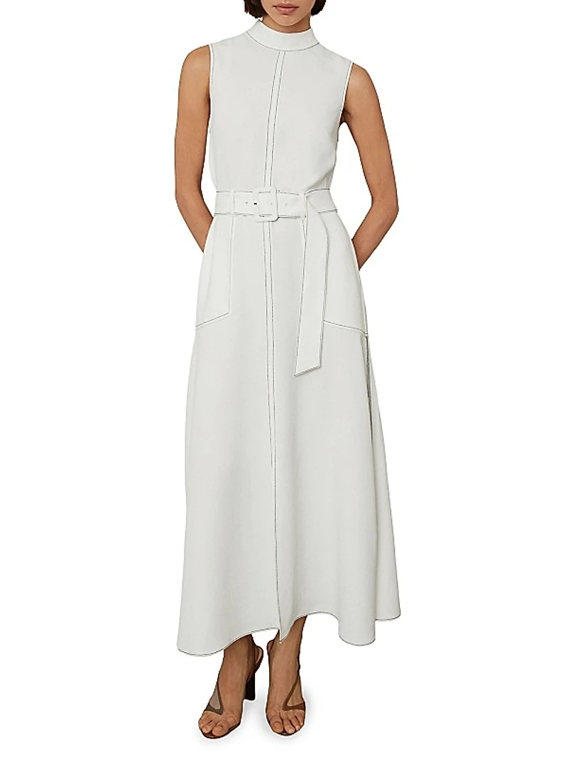 Thora Belted Midi-Dress
