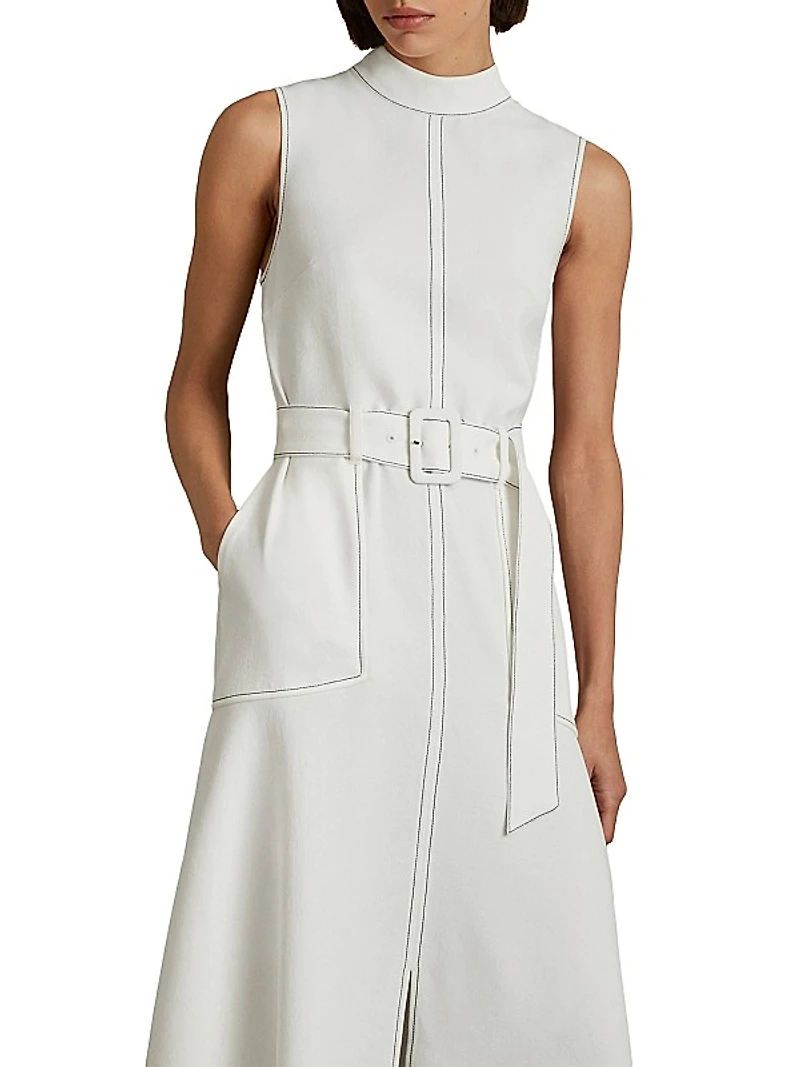 Thora Belted Midi-Dress