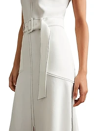 Thora Belted Midi-Dress