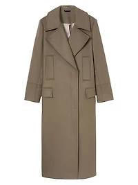 Neave Wool-Blend Double-Breasted Coat