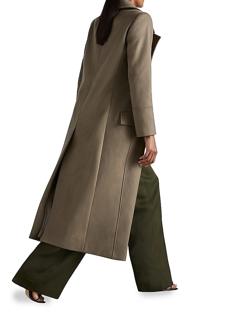 Neave Wool-Blend Double-Breasted Coat