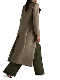 Neave Wool-Blend Double-Breasted Coat