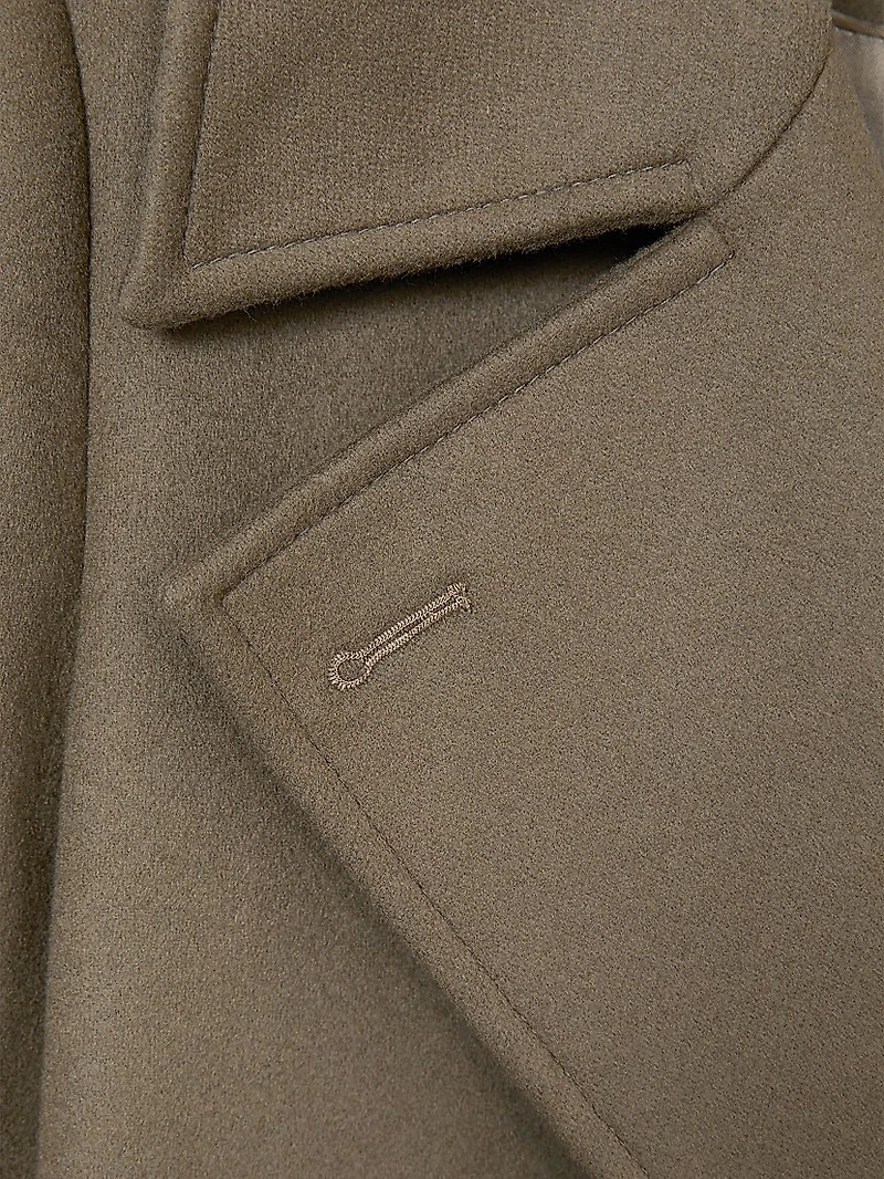 Neave Wool-Blend Double-Breasted Coat