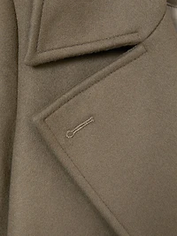 Neave Wool-Blend Double-Breasted Coat