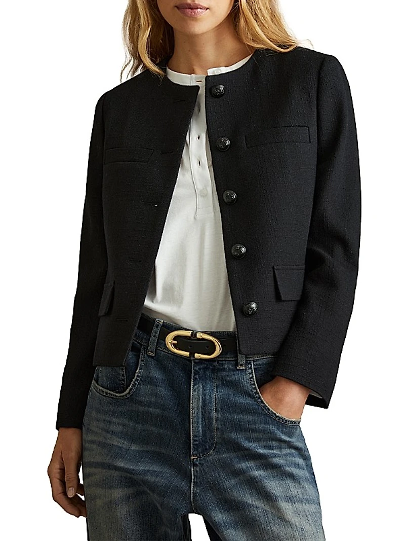 Nola Wool Crop Cardigan