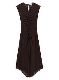 Lyra Ruched Midi-Dress