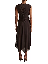 Lyra Ruched Midi-Dress