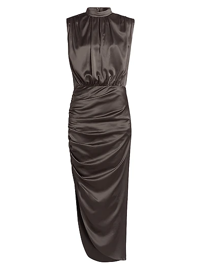 Aude Silk Midi-Dress