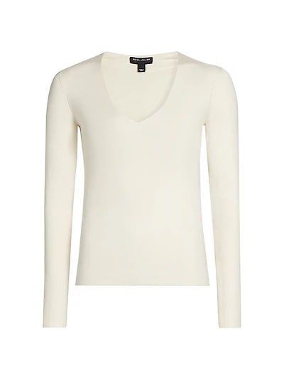 Maeve Knit Silk-Blend Top
