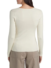 Maeve Knit Silk-Blend Top