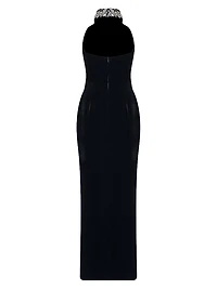 Hemingway Crystal-Embellished Silk Maxi-Dress