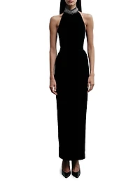 Hemingway Crystal-Embellished Silk Maxi-Dress