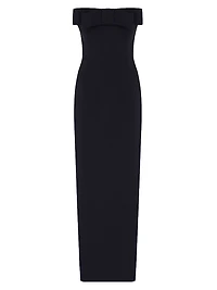 Sisu Bow-Detailed Strapless Midi-Dress