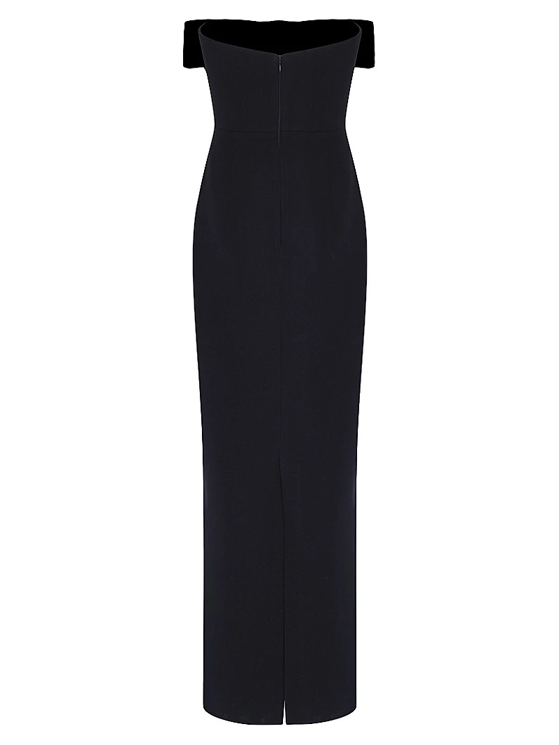 Sisu Bow-Detailed Strapless Midi-Dress