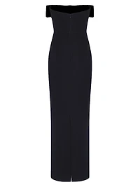 Sisu Bow-Detailed Strapless Midi-Dress