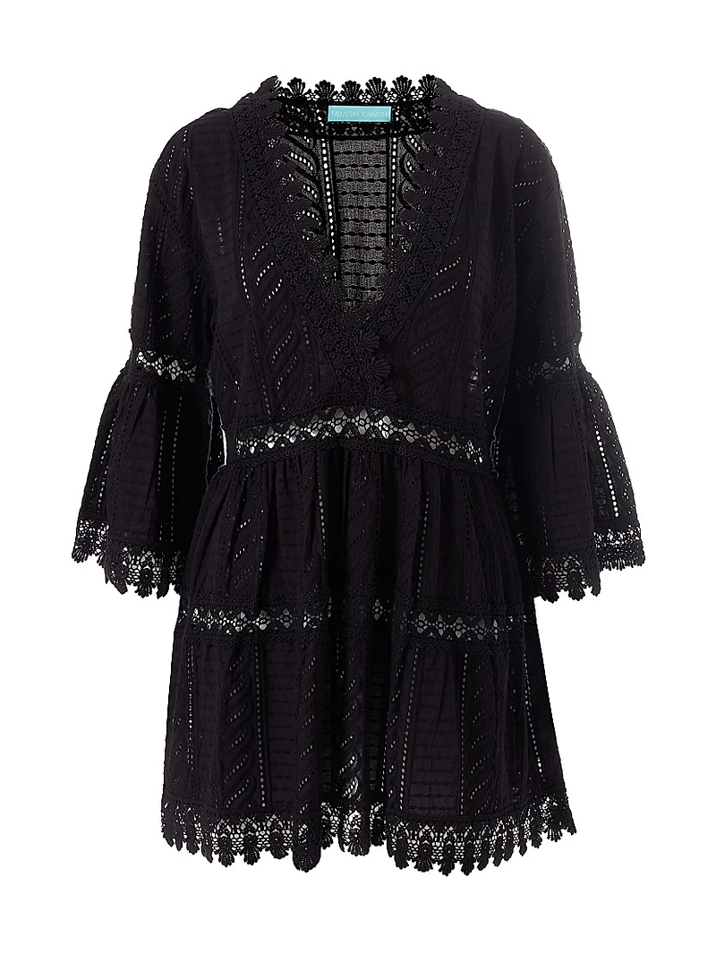 Victoria Broderie Anglaise Tiered Minidress