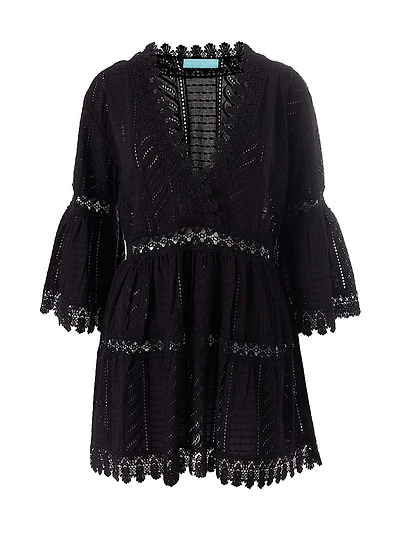 Victoria Broderie Anglaise Tiered Minidress