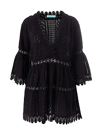 Victoria Broderie Anglaise Tiered Minidress