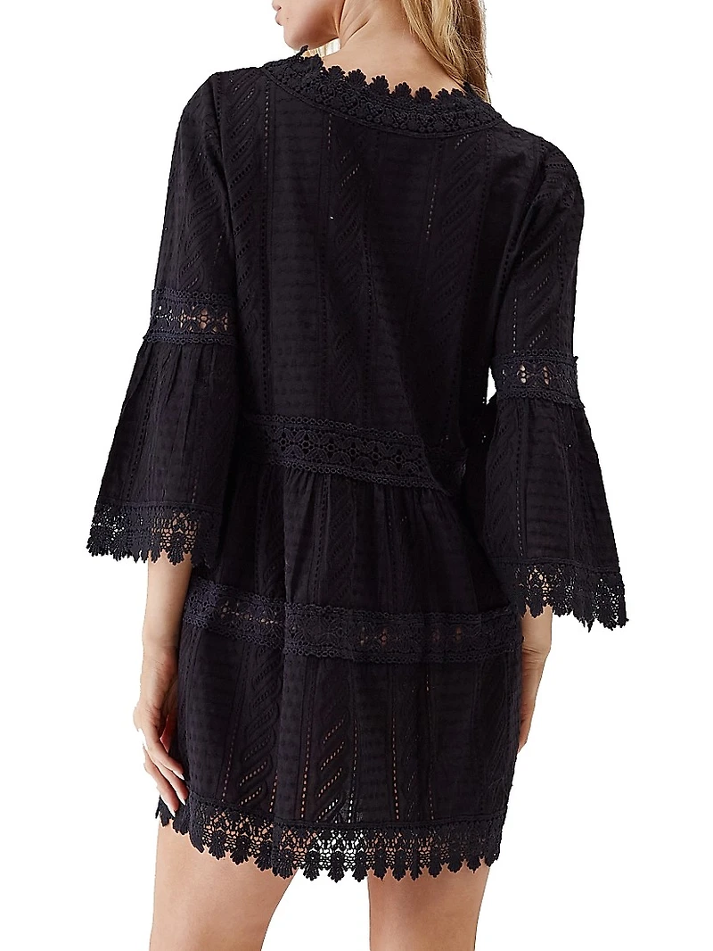 Victoria Broderie Anglaise Tiered Minidress